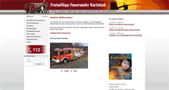 Desktop Screenshot of feuerwehr.karlsbad.de