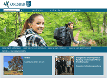 Tablet Screenshot of karlsbad.de